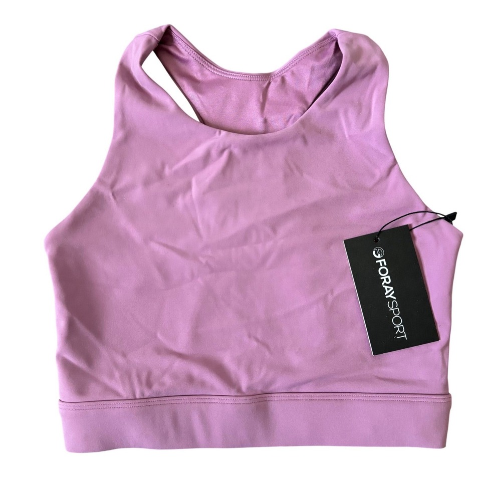 Foray Golf Sport Longline Fashion Bra Size XS Pink Purple Orchid Mist Activewear